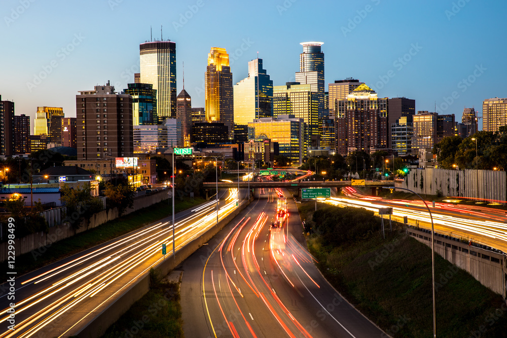 Minneapolis Skyline at Sunset