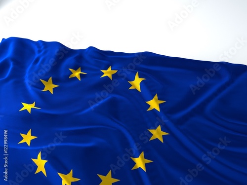 Waving europe union Flag