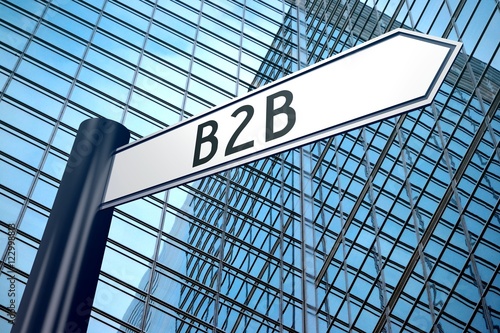 B2B signpost (business to business).