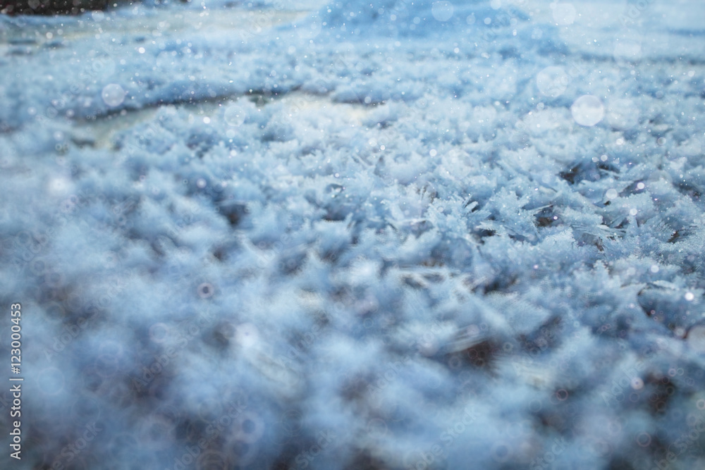 Obraz premium rime snow texture