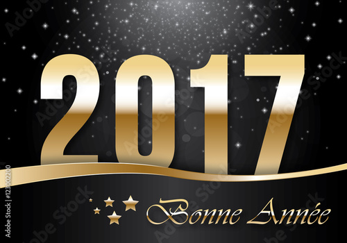 Bonne année 2017 noir