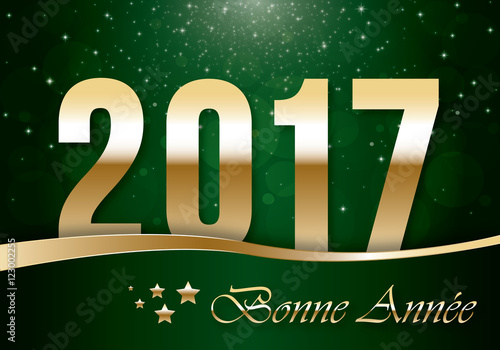 Bonne année 2017 vert