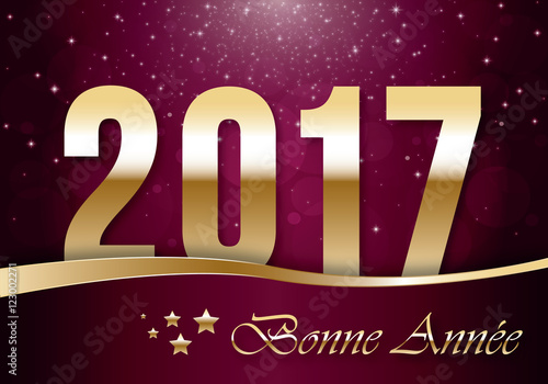 Bonne année 2017 violet