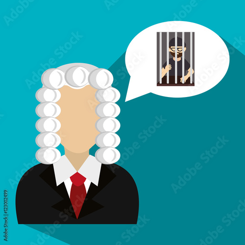 Law and legal justice graphic design, vector illustration 