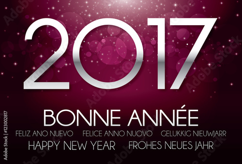 Bonne année 2017 violet