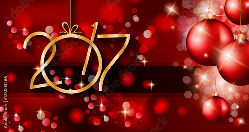 2017 Happy New Year Background for your Seasonal Flyers