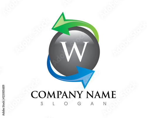W Letter Exchange Logo