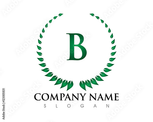 B Letter Leaf Logo