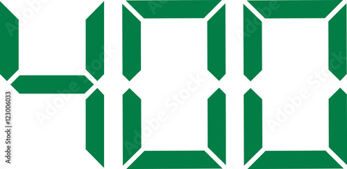 Four hundred digital number 400