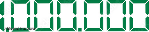 One million digital number 1.000.000
