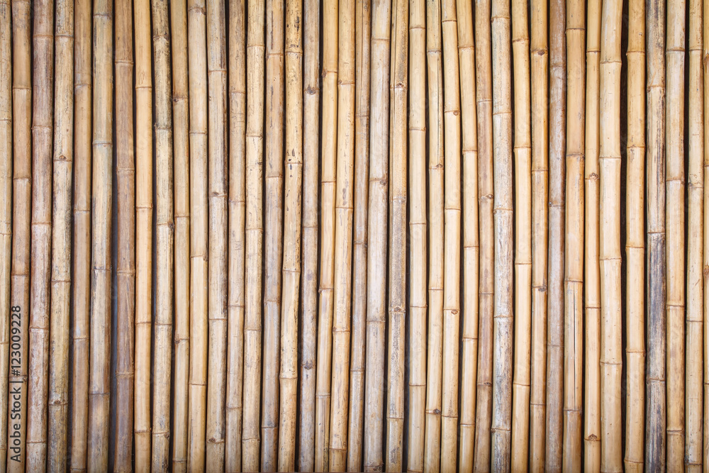 Brown bamboo wood fence pattern and background Brown bamboo wood fence pattern and background