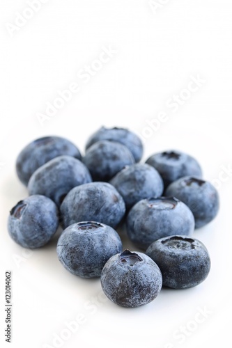 Fresh Blueberry on White Background