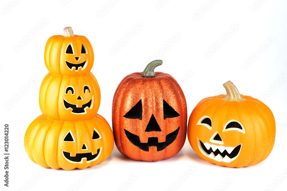 pumpkin lantern for Halloween isolated on white background pumpkin lantern for Halloween isolated on white background