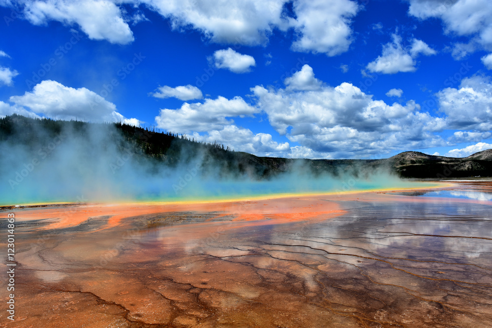 Grand Prismatic Pool in Yellowstone National Park