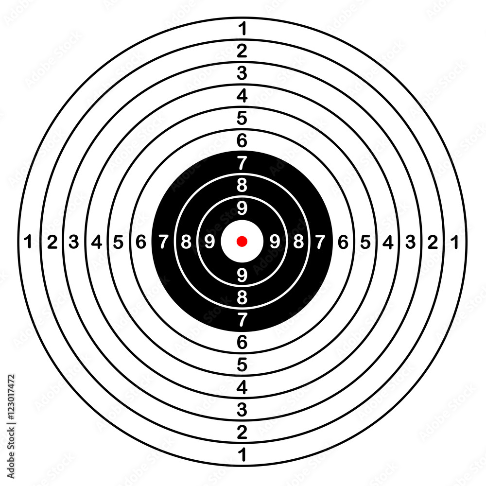 Fotografie Blank template for sport target vector shooting competition