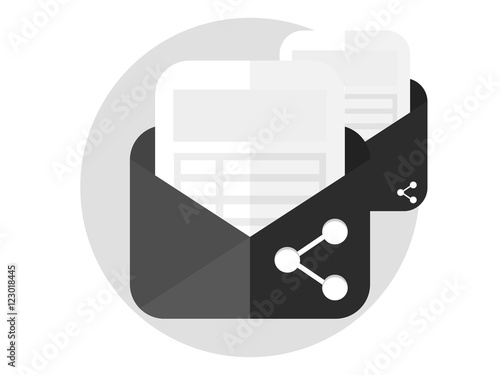 Envelopes share icon