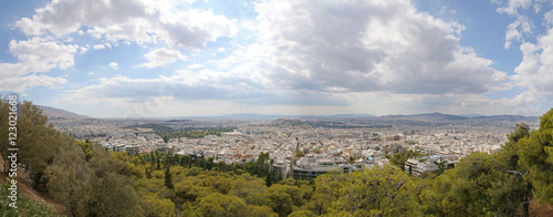 panoramic view on Athens from Lykavittos Hill