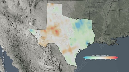 Air quality in Texas, USA, 2005-2014 photo