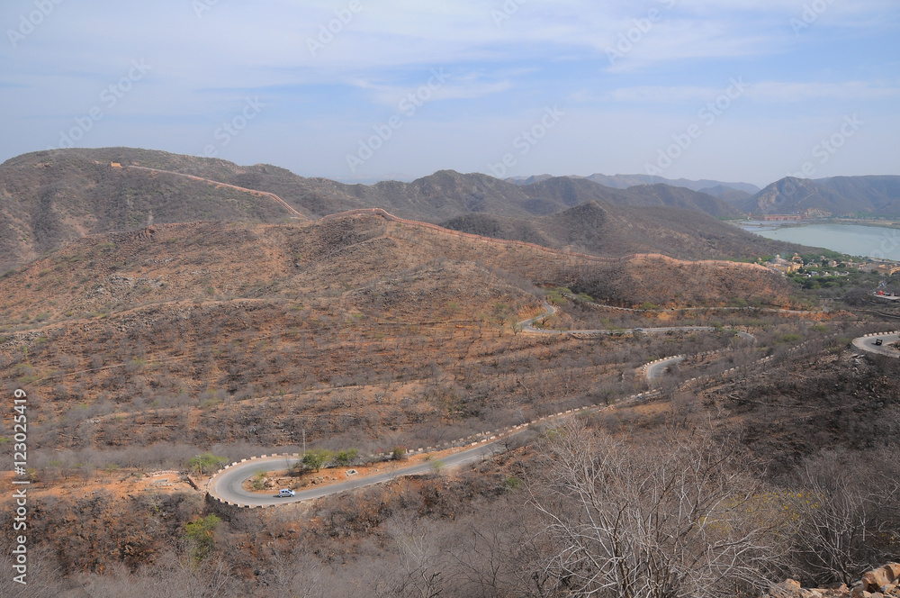 Fototapeta premium Amber Fort in Jaipur, Rajasthan, India