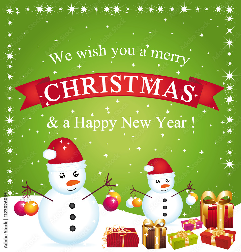 Merry christmas greeting card III. Merry christmas greeting card III.