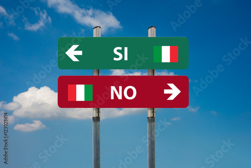 italian referendum yes (SI) or no (NO)