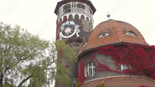 The ancient building in the city of Svetlogorsk, Kaliningrad region. photo