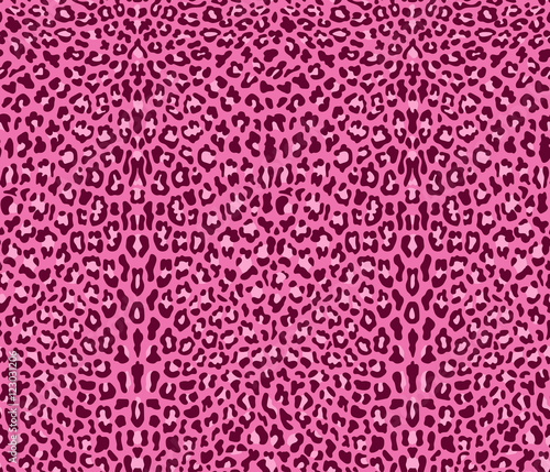 Seamless pink leopard pattern