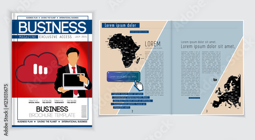 Business cover, vector