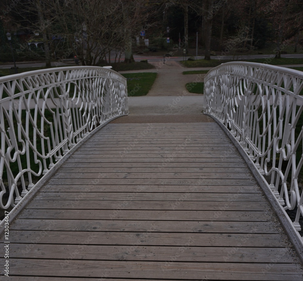 Fussgängerbrücke im Kurpark Baden Baden