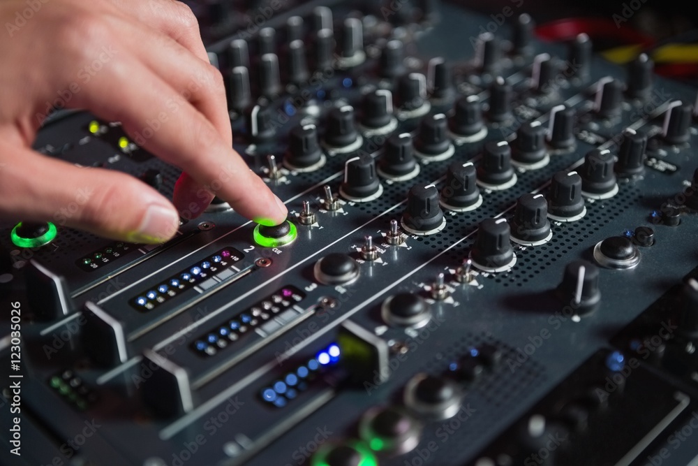 Male DJ playing music Male DJ playing music