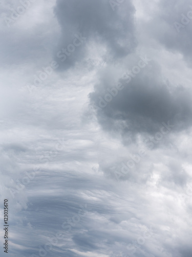cumulus clouds and cirrus