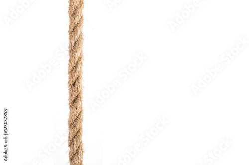 Rope knot isolated on white