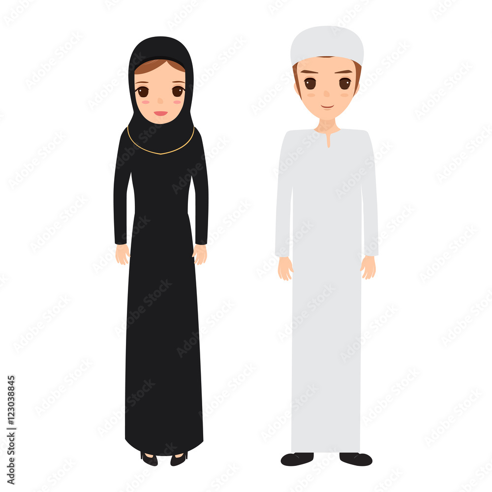 Arab and muslim character people. Arab and muslim character people.