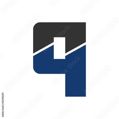 q letter initial logo design