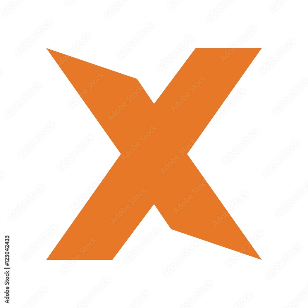 X letter initial logo design