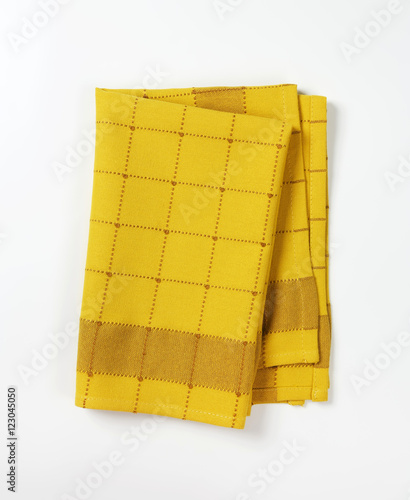 checkered dish towel