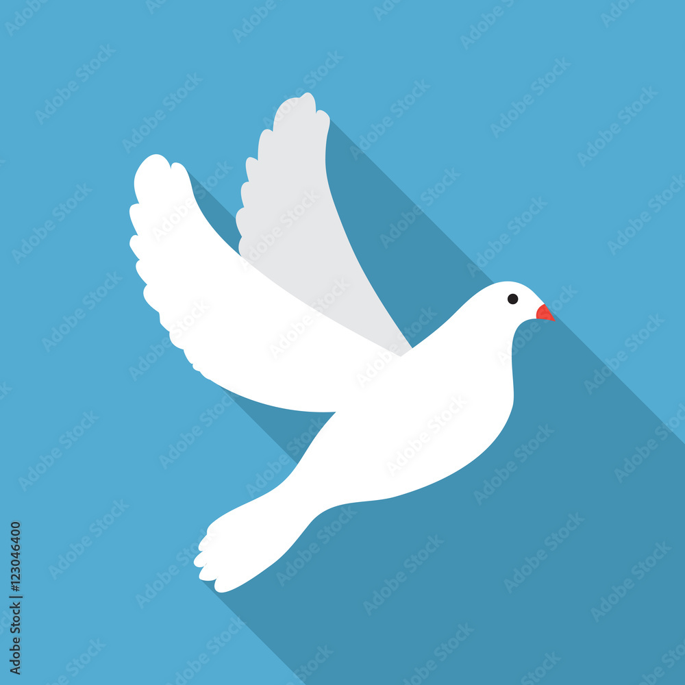 Dove flat icon on isolated transparent background. Dove flat icon on isolated transparent background.