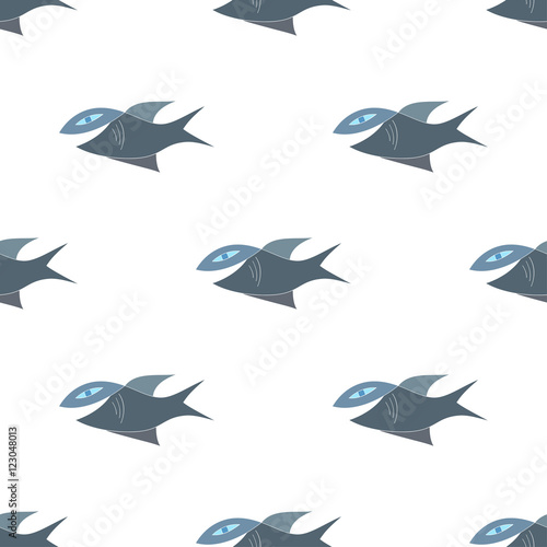 Fish on a white background