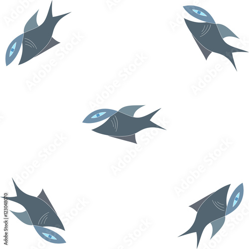 Fish on a white background