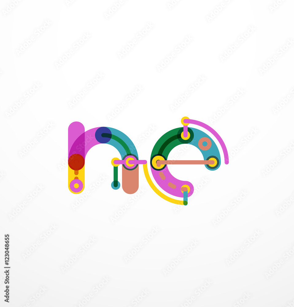 Line letter design Line letter design