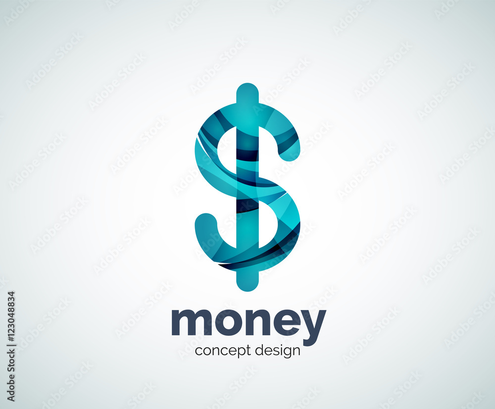 Vector dollar logo template Vector dollar logo template