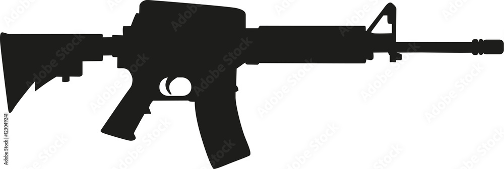 Sniper rifle silhouette