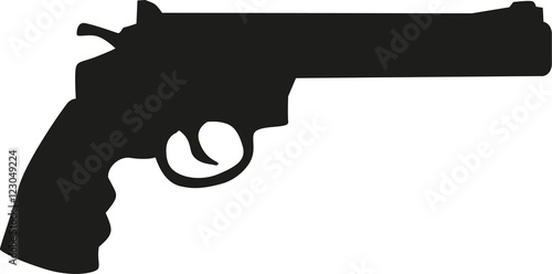 Revolver gun icon