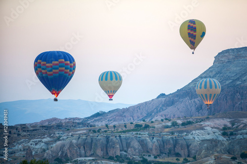 Hot air balloons in Cappadocia © bizoo_n