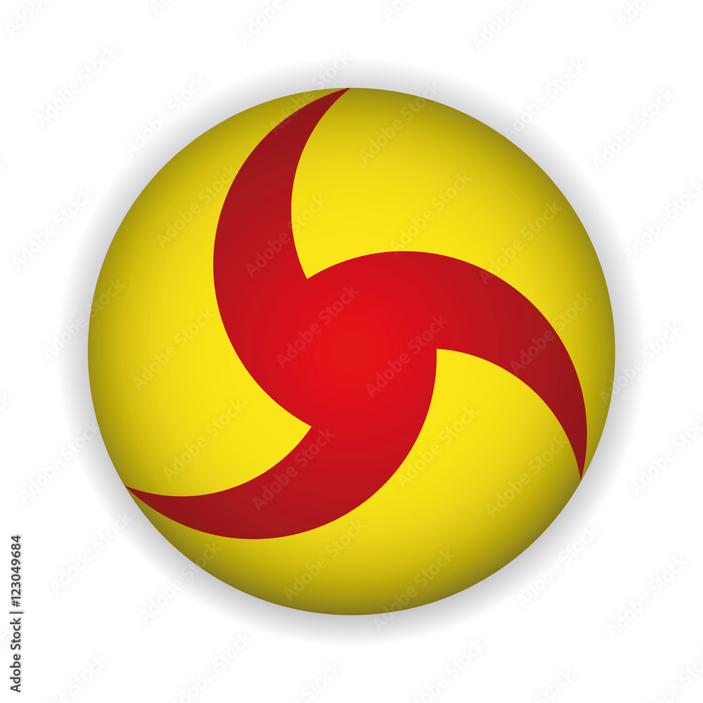Vector illustration icon yellow button Vector illustration icon yellow button