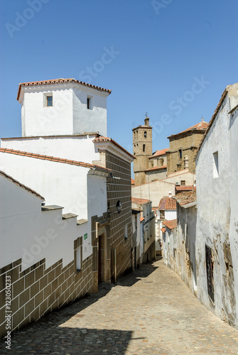 Fototapeta Naklejka Na Ścianę i Meble -  urban scenery of the town of Alcantara, Caceres, Extremadura, Spain