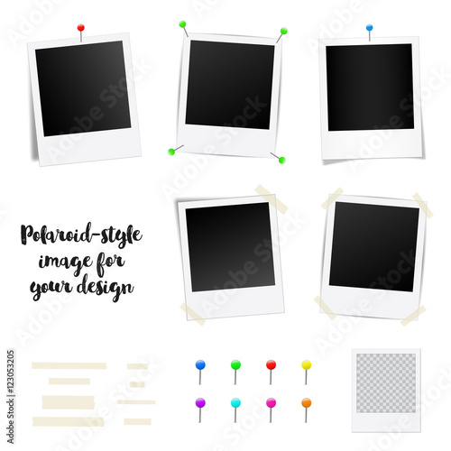 Abstract vector creative photo frame. For web and mobile applications, illustration template design, business infographic, brochure, banner, presentation, art poster, cover, booklet, print, document.
