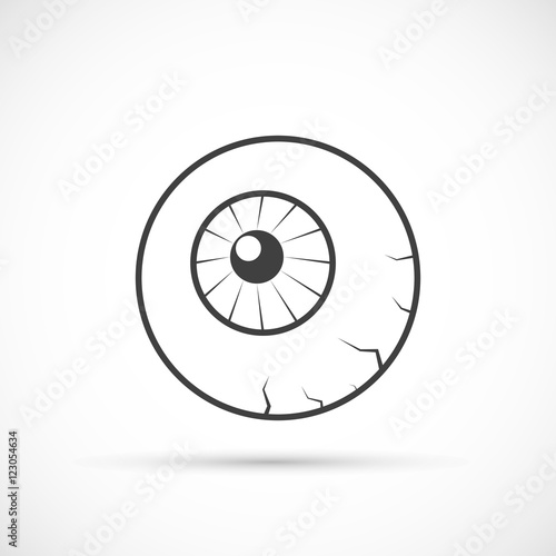 Halloween eyeball icon