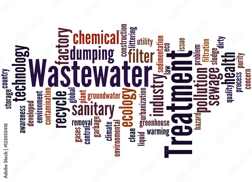Wastewater Treatment, word cloud concept 2 Wastewater Treatment, word cloud concept 2