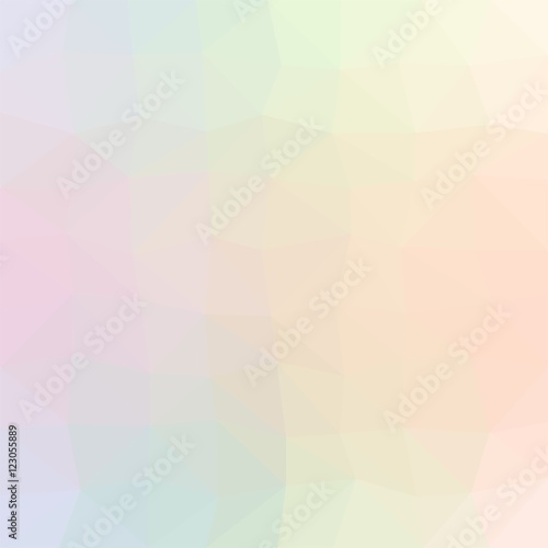 Multicolored Vector background made of colored triangles in a row side by side and beneath. Abstract rainbow backdrop of geometric elements. Mosaic pattern segment 
